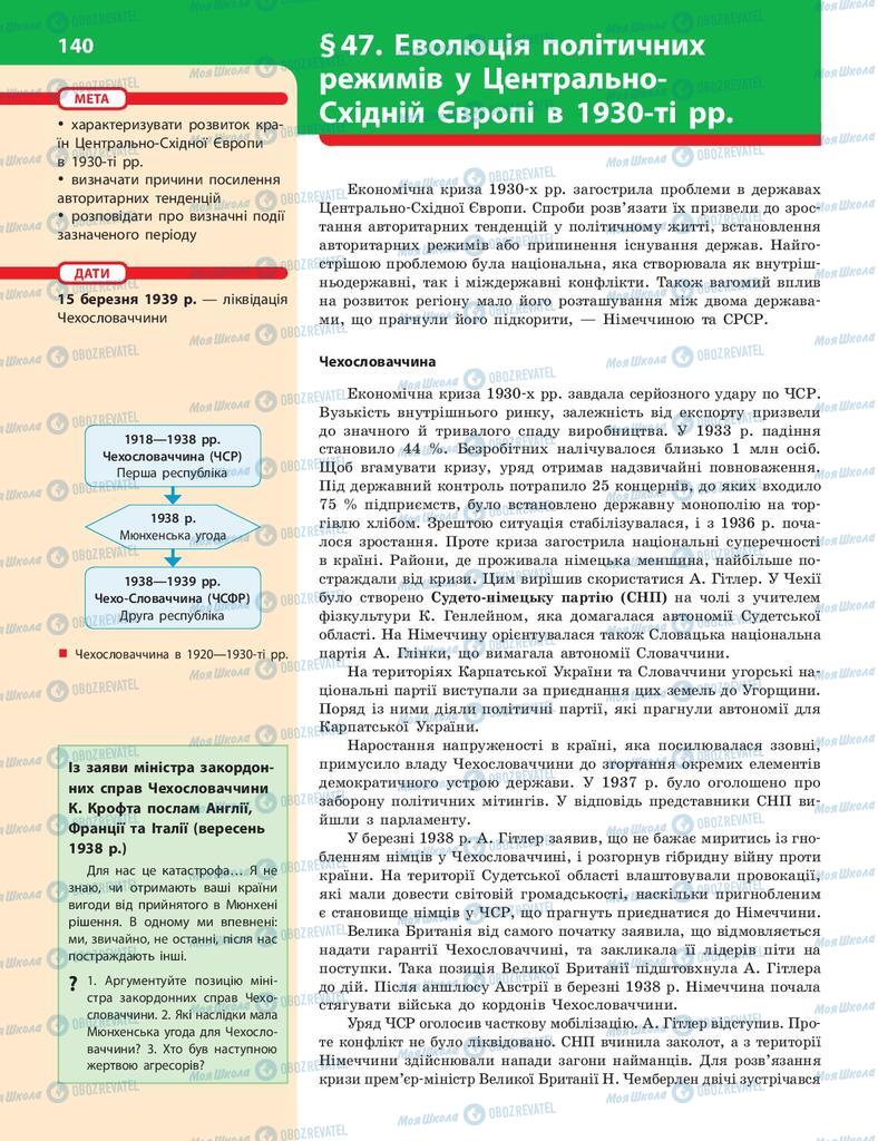 Учебники История Украины 10 класс страница  140
