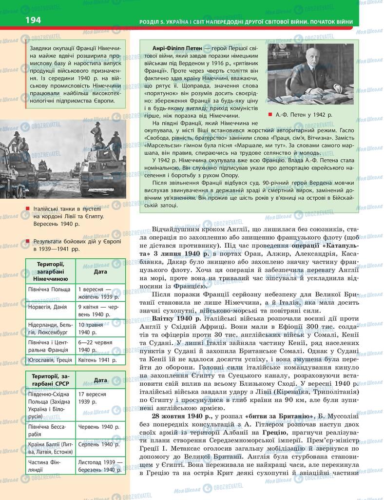 Підручники Історія України 10 клас сторінка 194