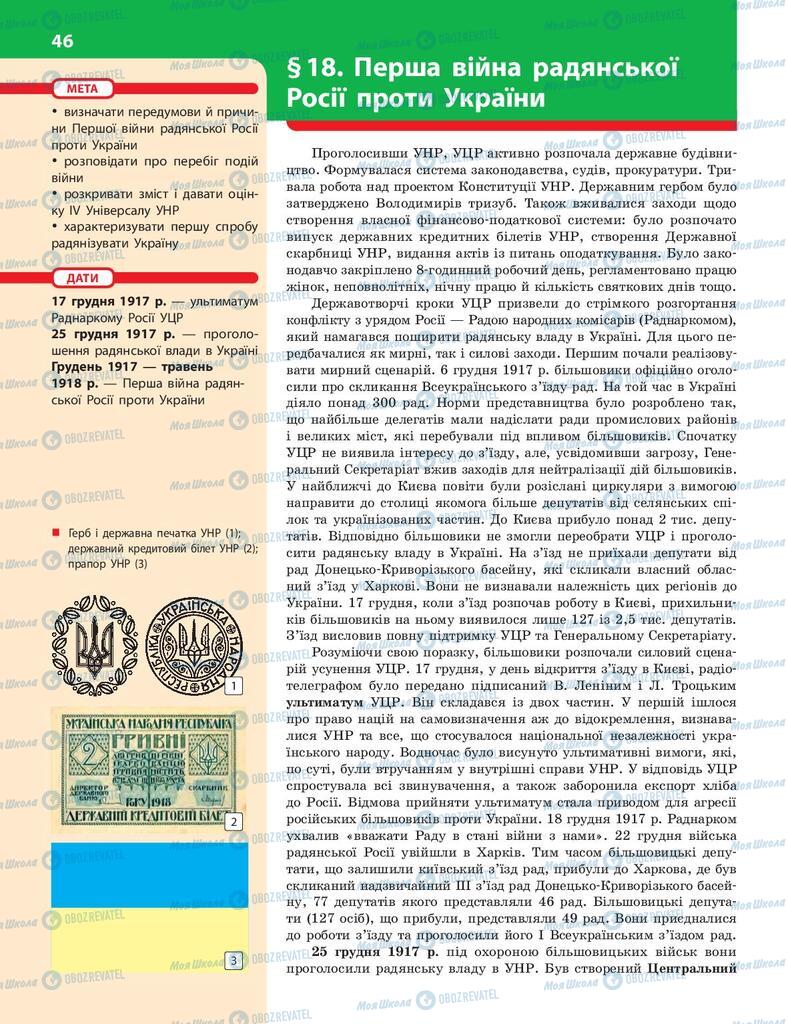 Підручники Історія України 10 клас сторінка  46