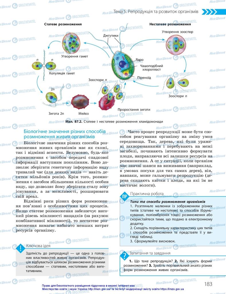 ГДЗ Біологія 10 клас сторінка  183