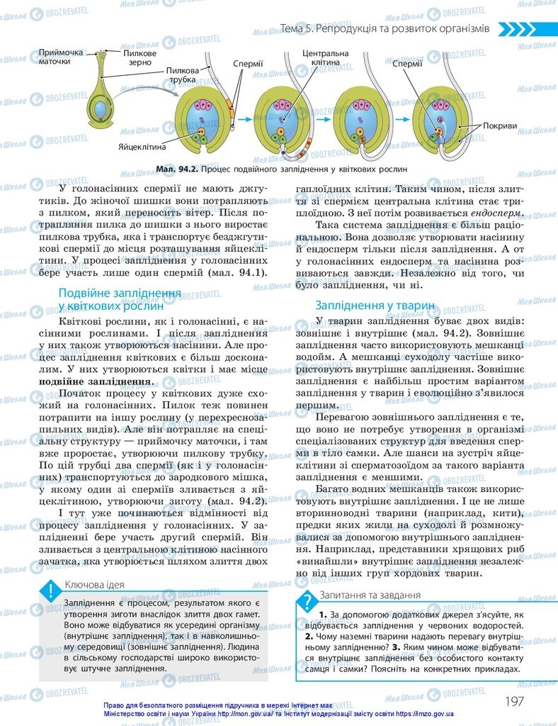 ГДЗ Биология 10 класс страница  197