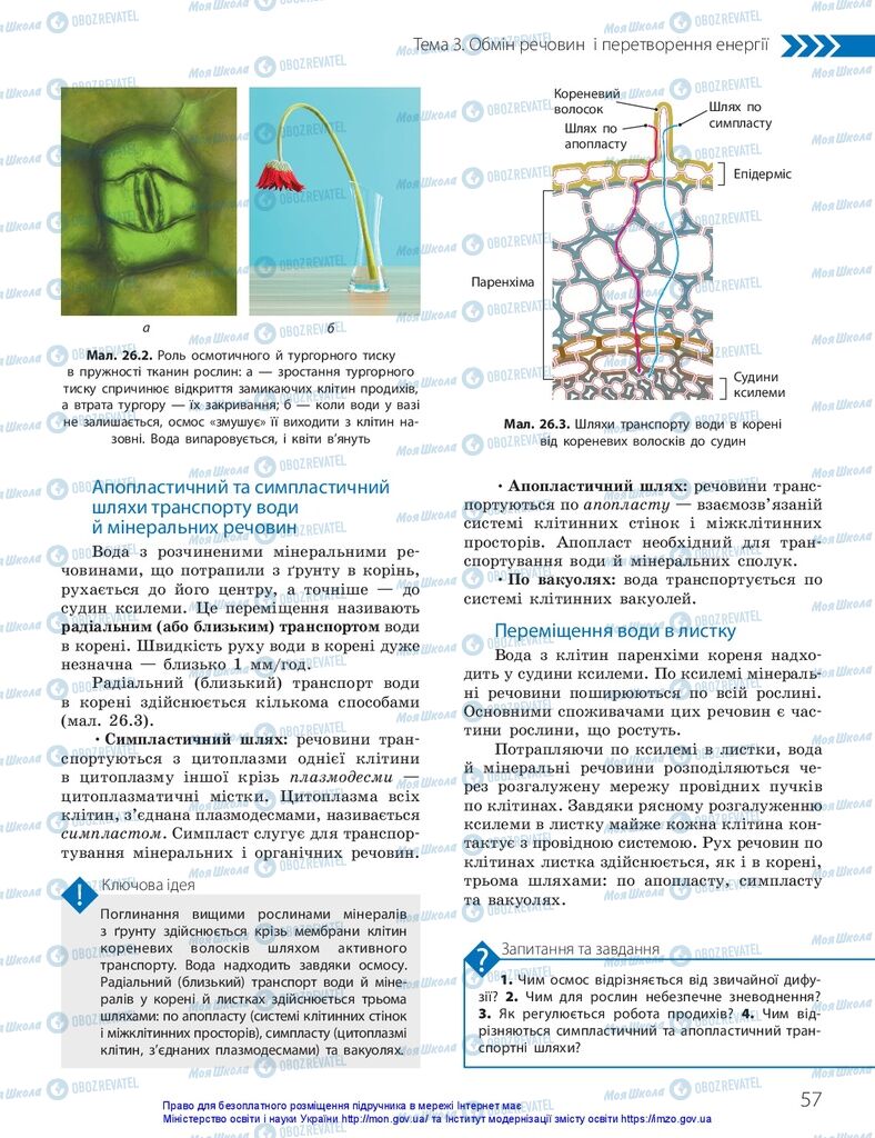 ГДЗ Біологія 10 клас сторінка  57