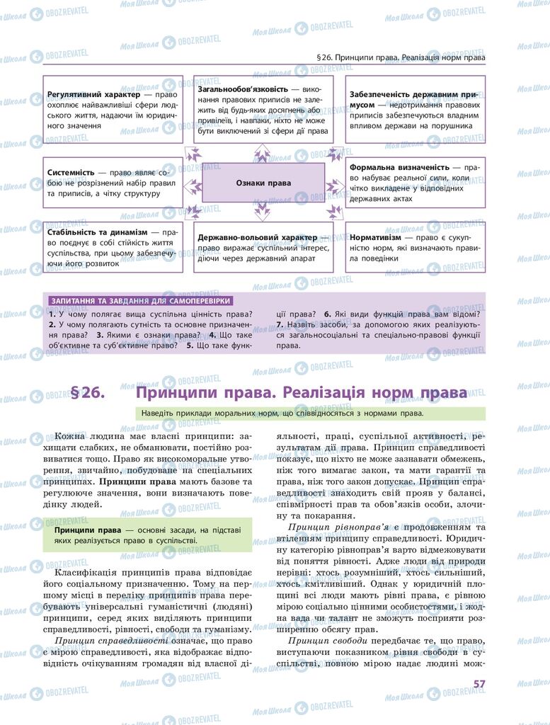 ГДЗ Правознавство 10 клас сторінка  57