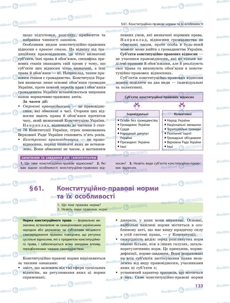 ГДЗ Правоведение 10 класс страница  133