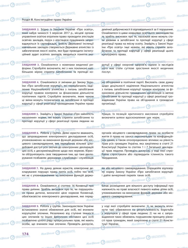 ГДЗ Правоведение 10 класс страница  174
