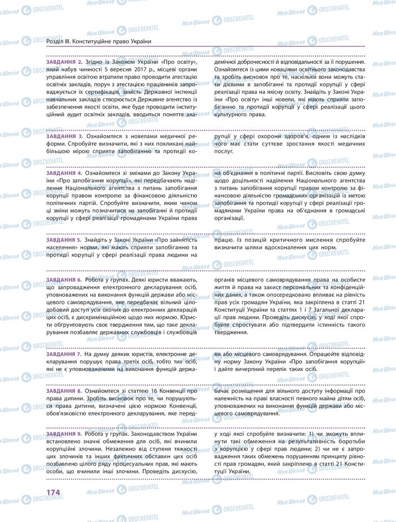 ГДЗ Правоведение 10 класс страница 174