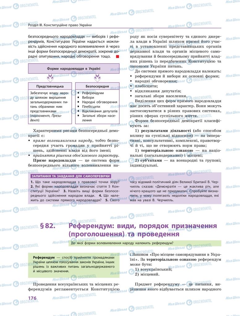 ГДЗ Правознавство 10 клас сторінка  176