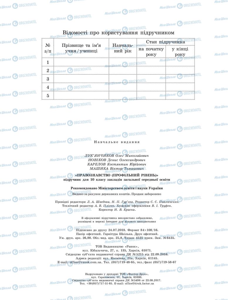 ГДЗ Правоведение 10 класс страница  256