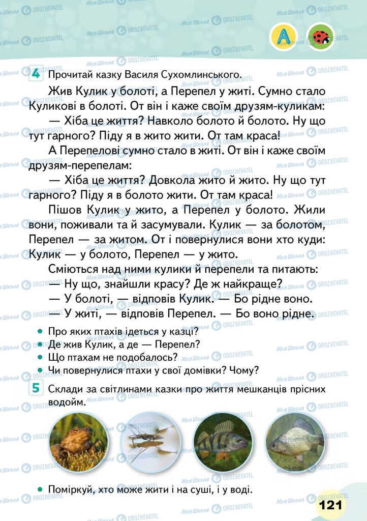 Підручники Я досліджую світ 2 клас сторінка 121