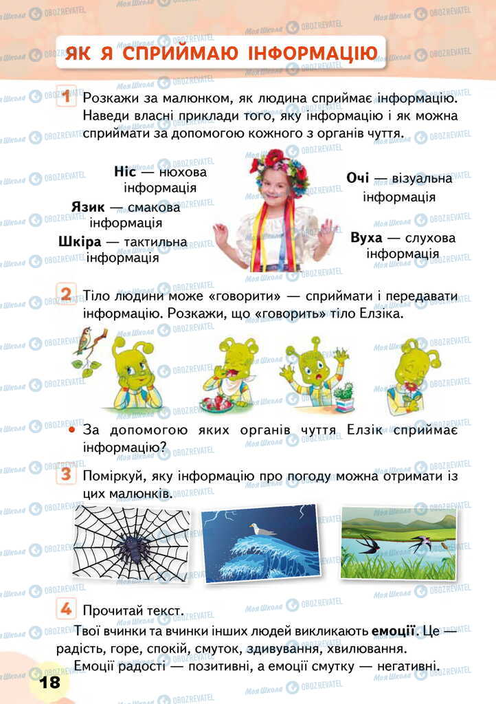 Підручники Я досліджую світ 2 клас сторінка 18