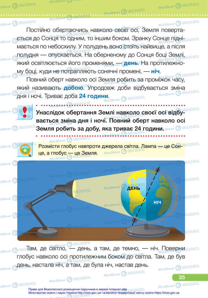 Підручники Я досліджую світ 2 клас сторінка 35