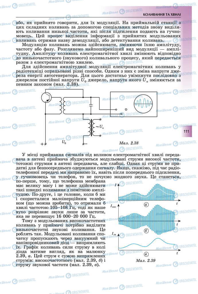 Підручники Фізика 11 клас сторінка 111