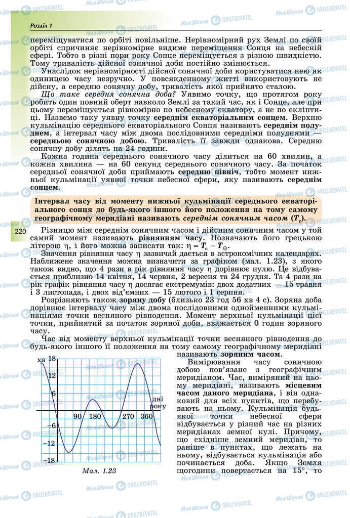 Підручники Фізика 11 клас сторінка 220