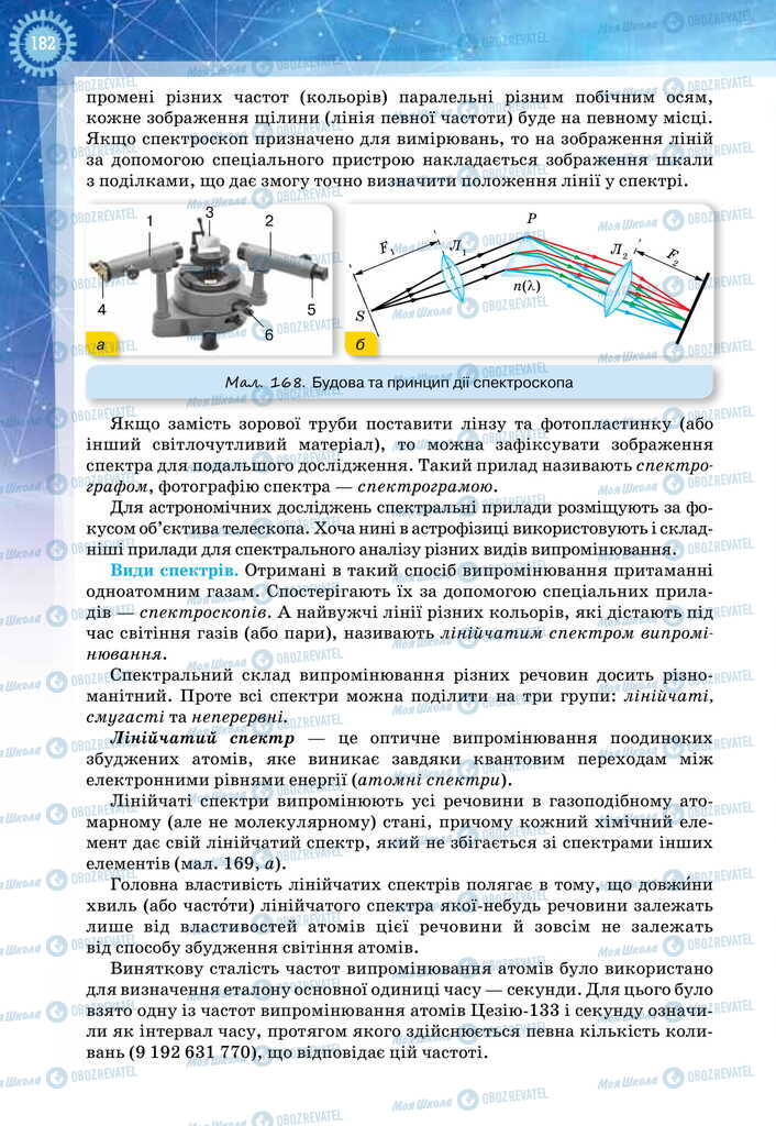 Підручники Фізика 11 клас сторінка 182