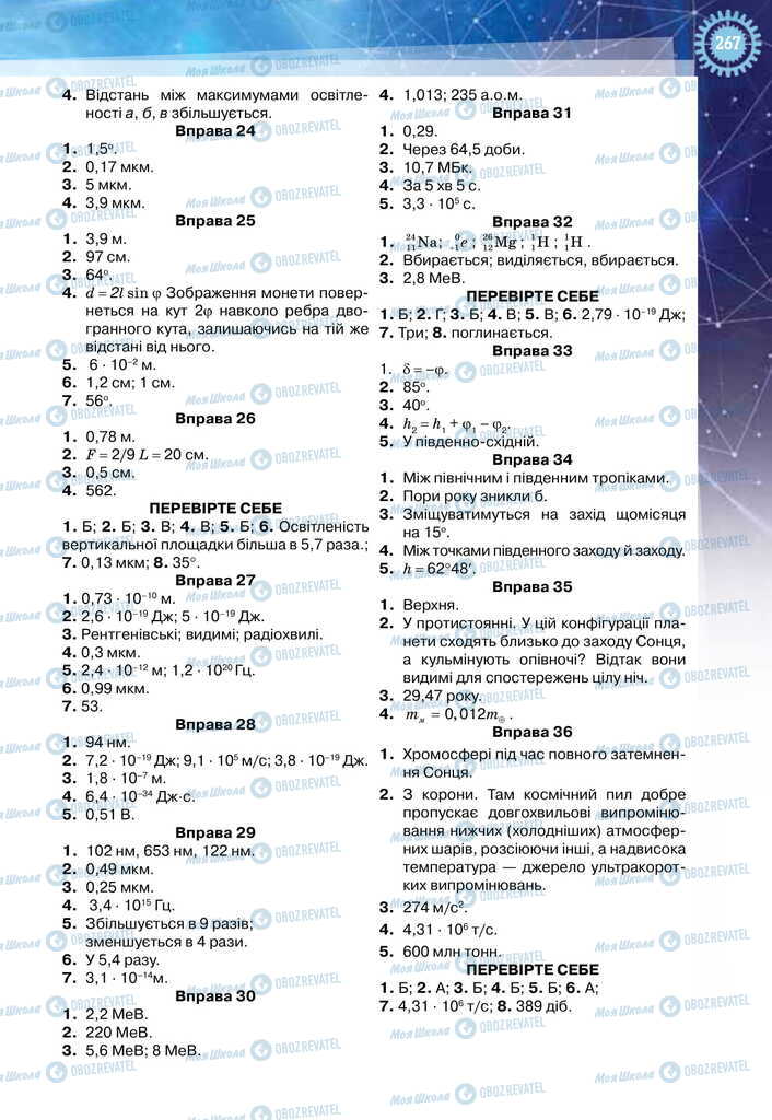 Підручники Фізика 11 клас сторінка 267