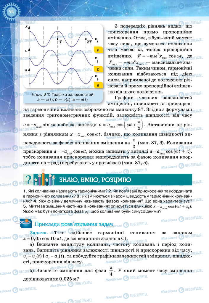 Підручники Фізика 11 клас сторінка 94