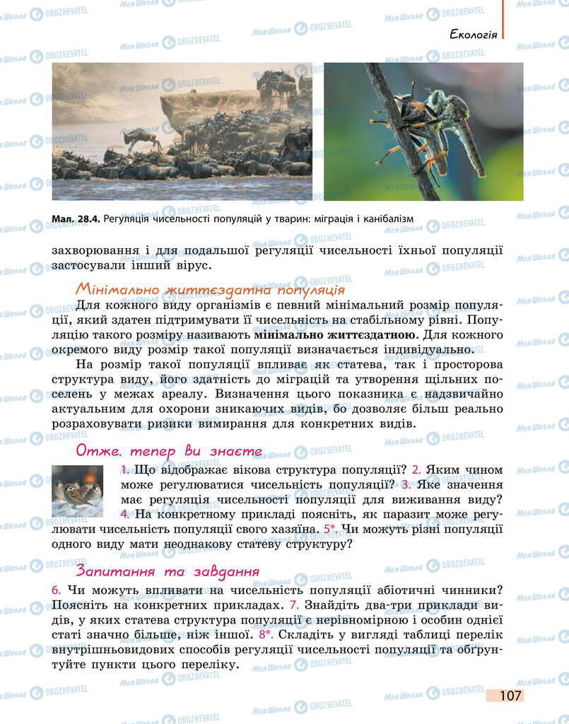Учебники Биология 11 класс страница 107
