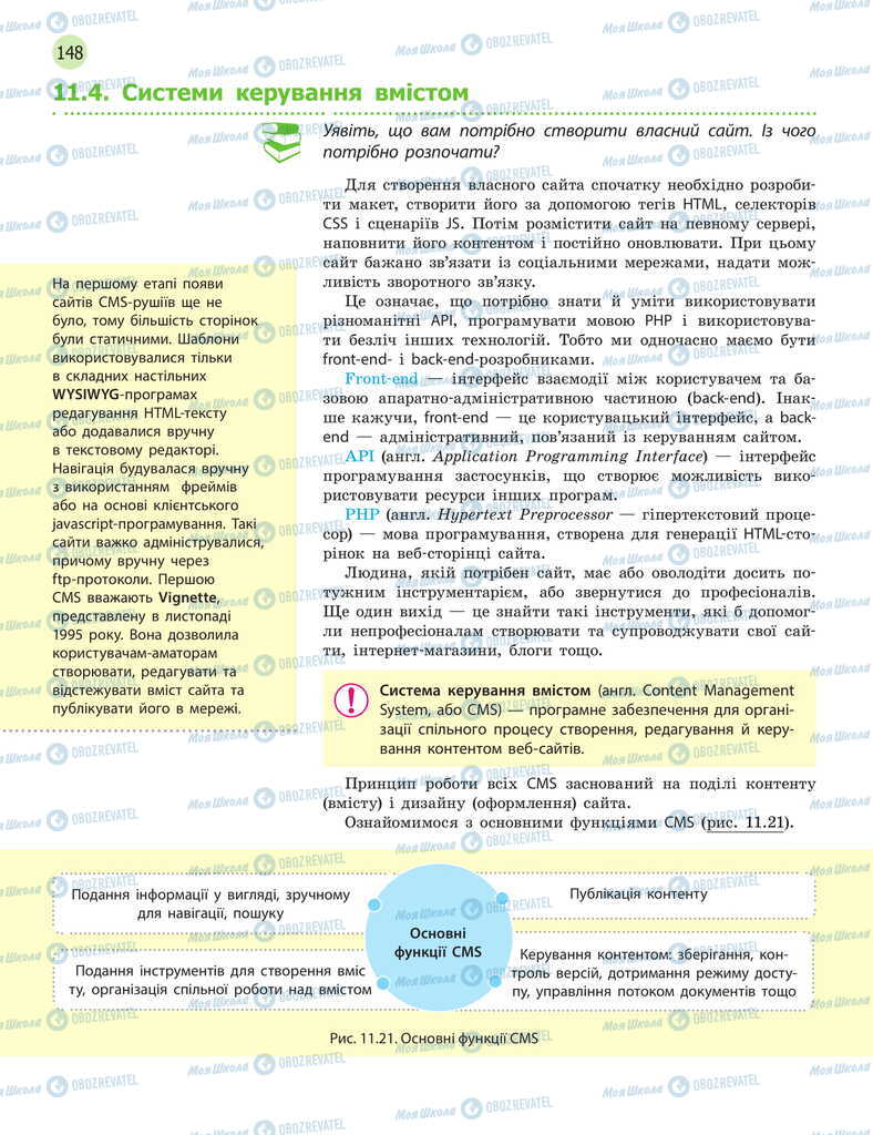 Підручники Інформатика 11 клас сторінка 148