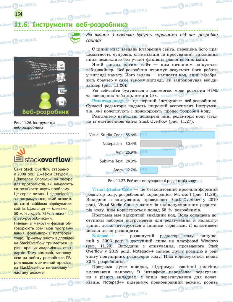 Учебники Информатика 11 класс страница 154