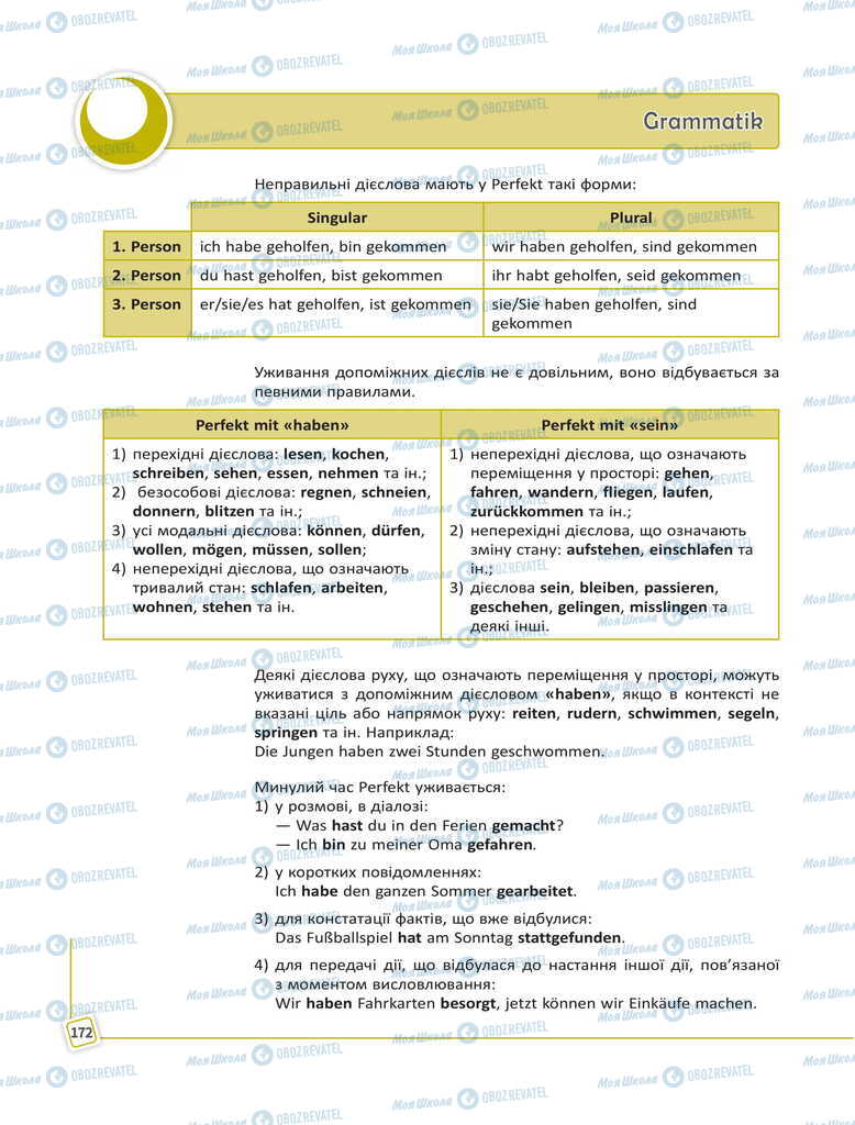 Підручники Німецька мова 11 клас сторінка 172