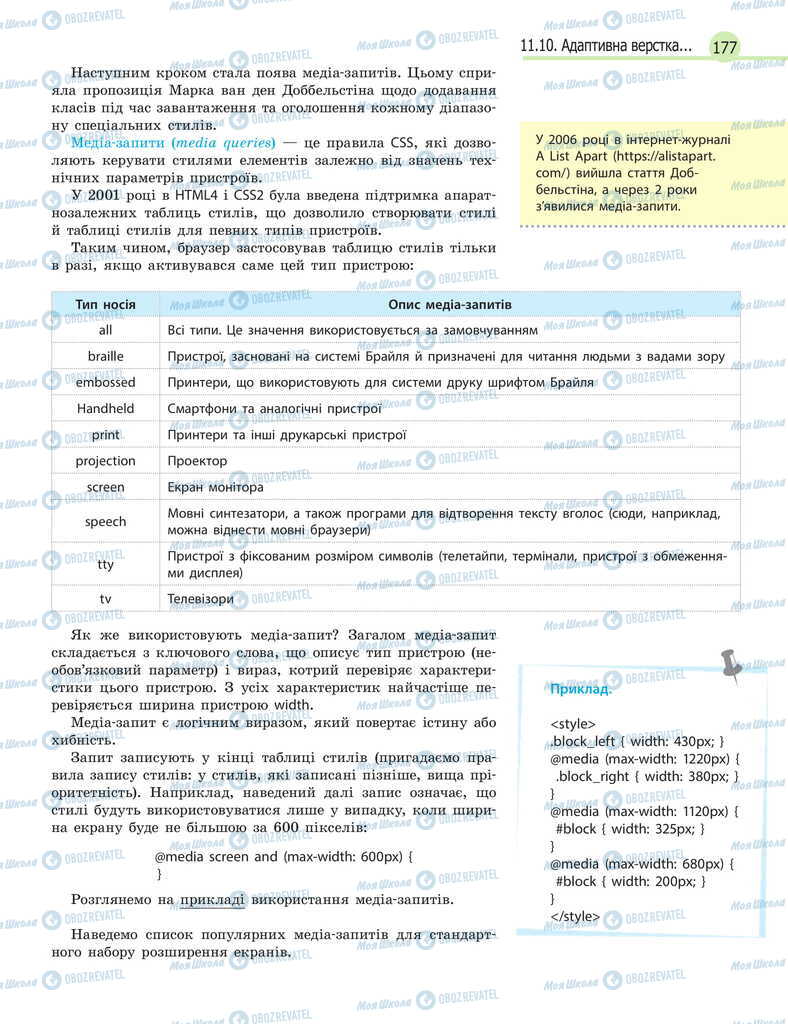 Учебники Информатика 11 класс страница 177