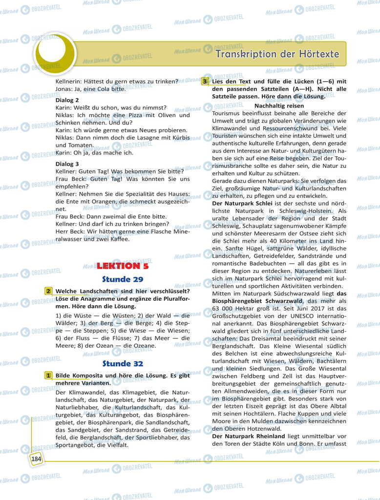 Учебники Немецкий язык 11 класс страница 184