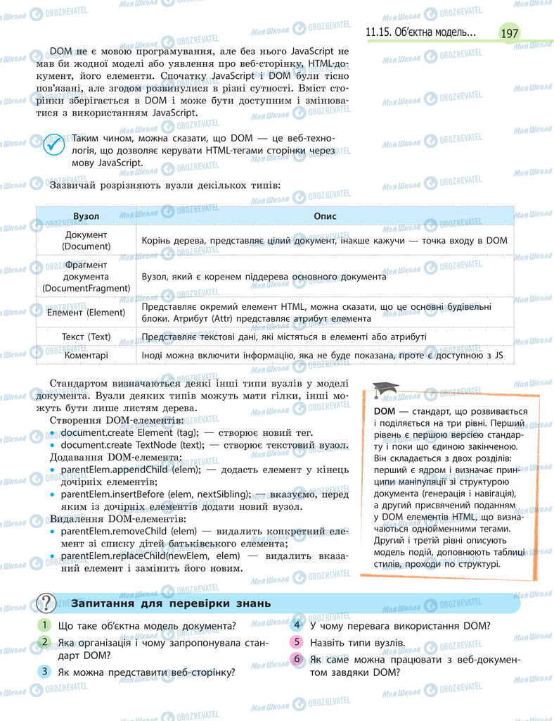 Учебники Информатика 11 класс страница 197