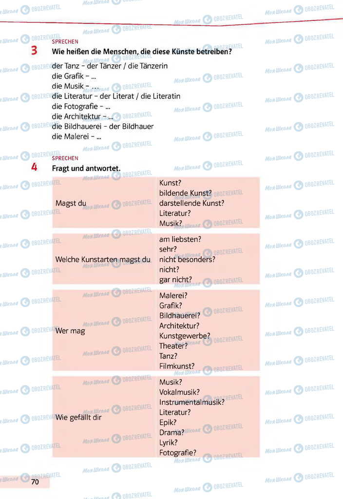 Учебники Немецкий язык 11 класс страница 70