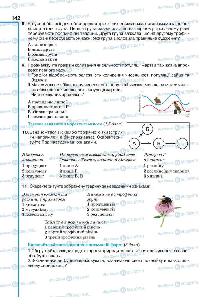 Учебники Биология 11 класс страница 142