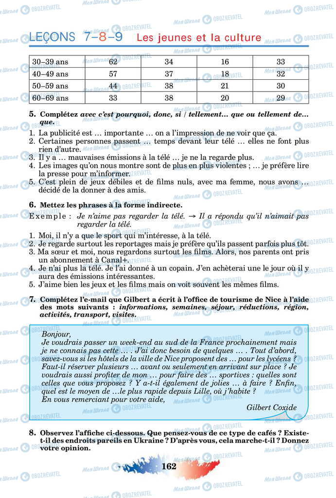 Учебники Французский язык 11 класс страница 162