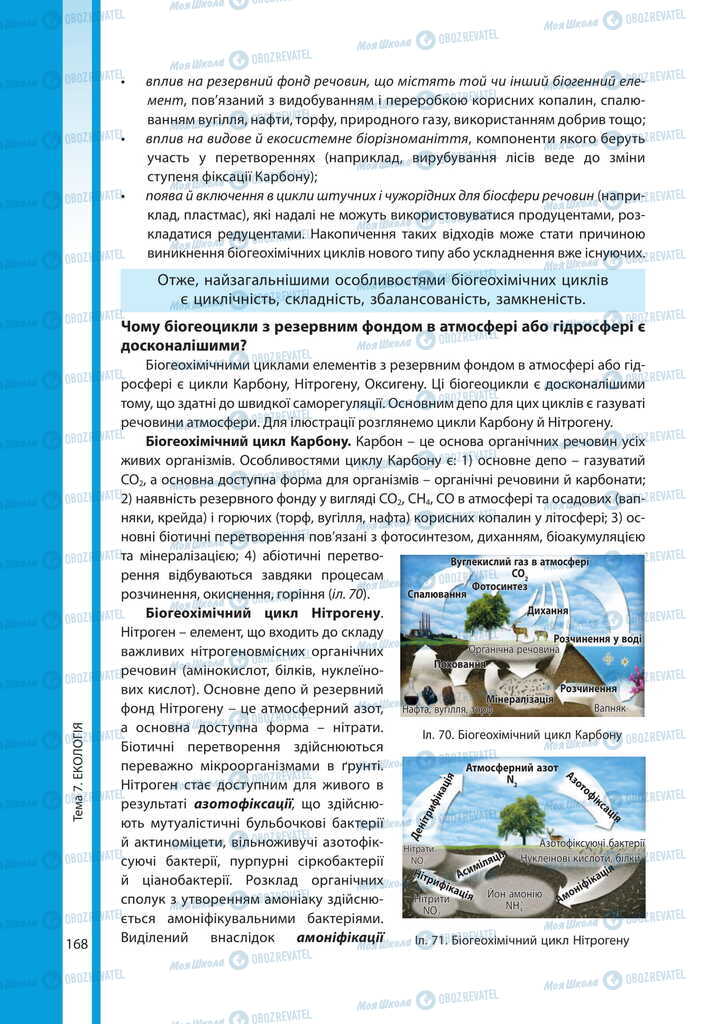 Підручники Біологія 11 клас сторінка 168