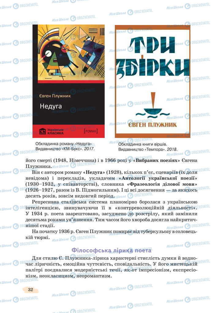 Підручники Українська література 11 клас сторінка 32