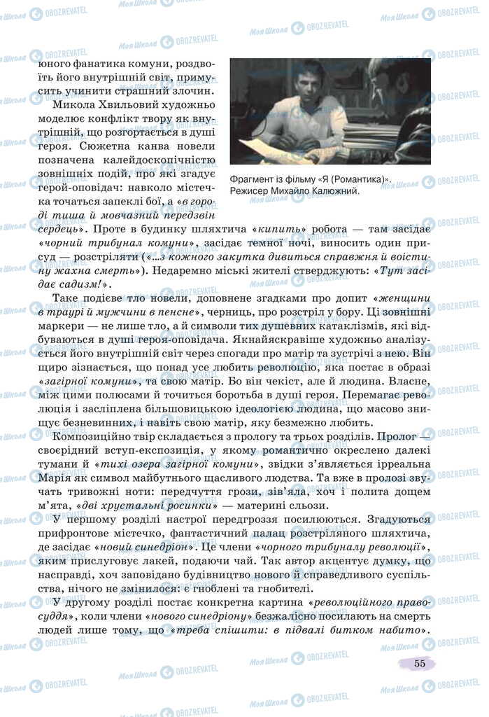 Підручники Українська література 11 клас сторінка 55