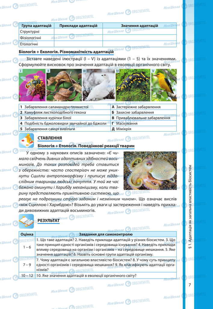 Підручники Біологія 11 клас сторінка 7