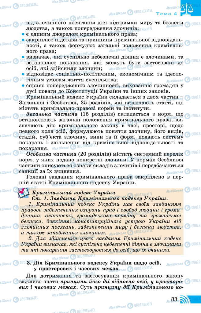 Підручники Правознавство 11 клас сторінка 83