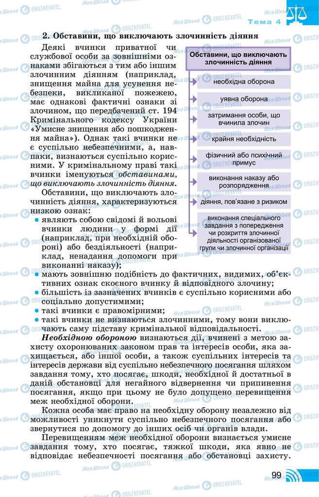 Підручники Правознавство 11 клас сторінка 99