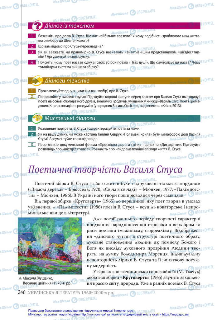 Підручники Українська література 11 клас сторінка 246