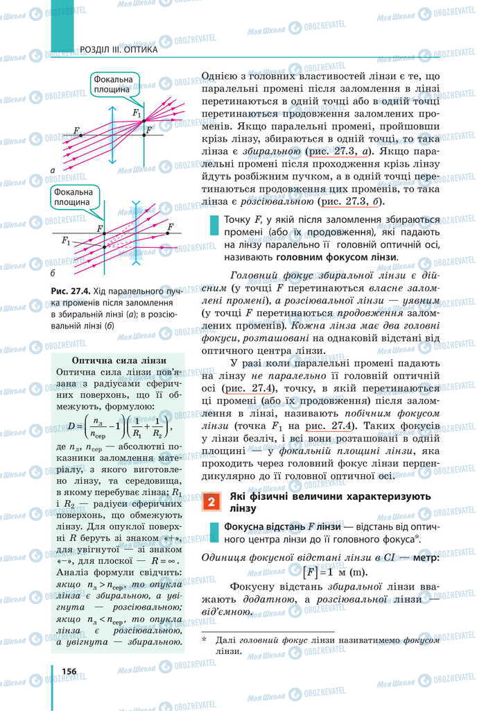 Підручники Фізика 11 клас сторінка 156