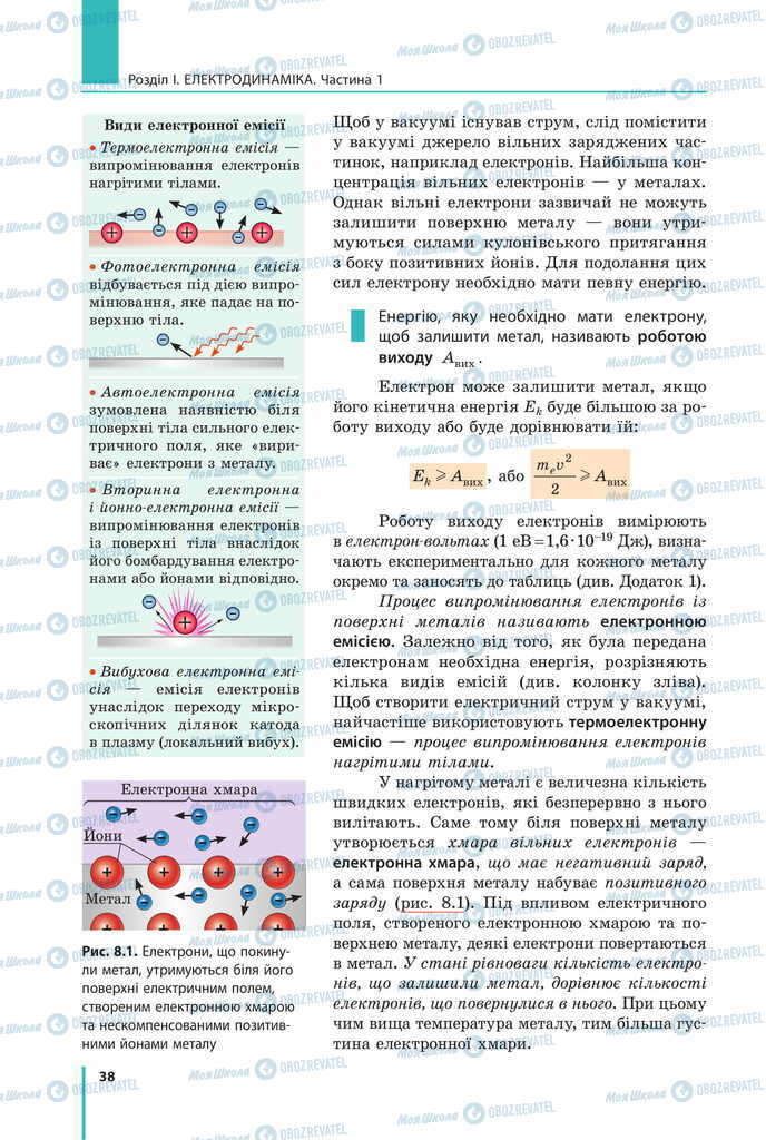 Підручники Фізика 11 клас сторінка 38