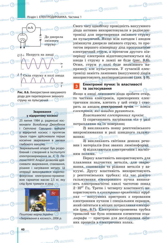 Підручники Фізика 11 клас сторінка 40