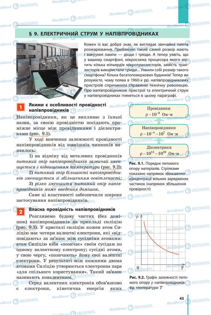 Учебники Физика 11 класс страница  43