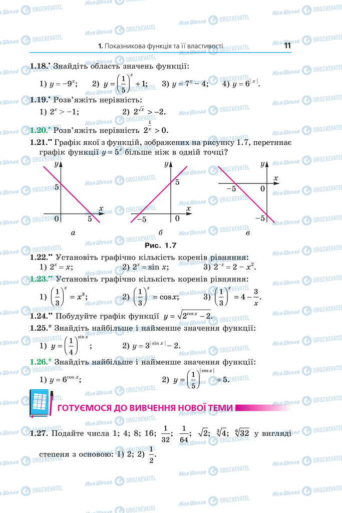 Підручники Математика 11 клас сторінка 11