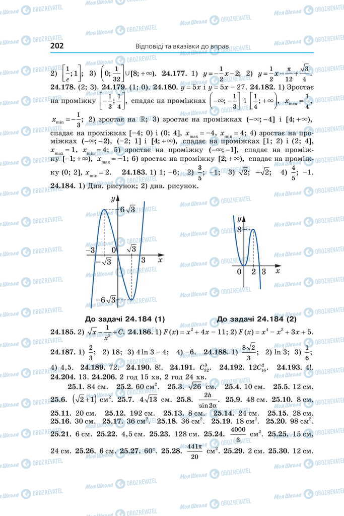 Підручники Математика 11 клас сторінка 202