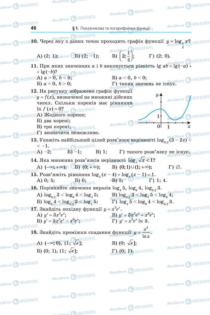 Підручники Математика 11 клас сторінка 46