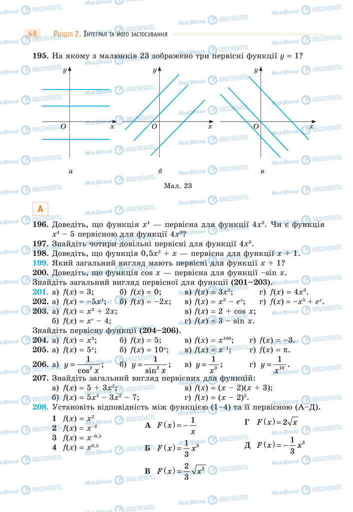 Підручники Математика 11 клас сторінка 48