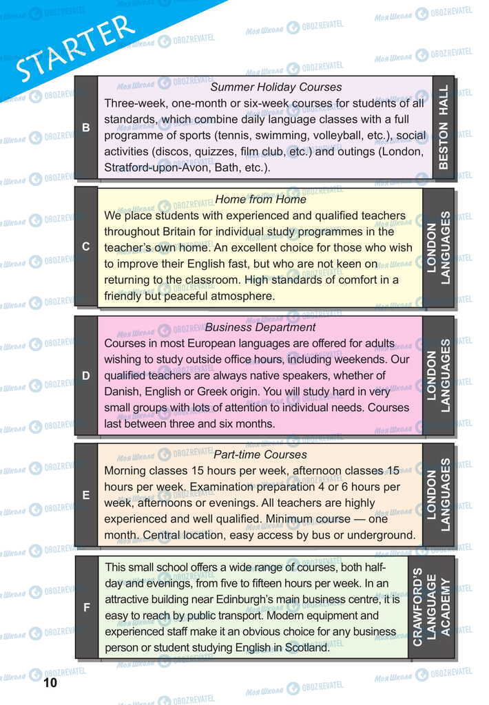 Учебники Английский язык 11 класс страница 10