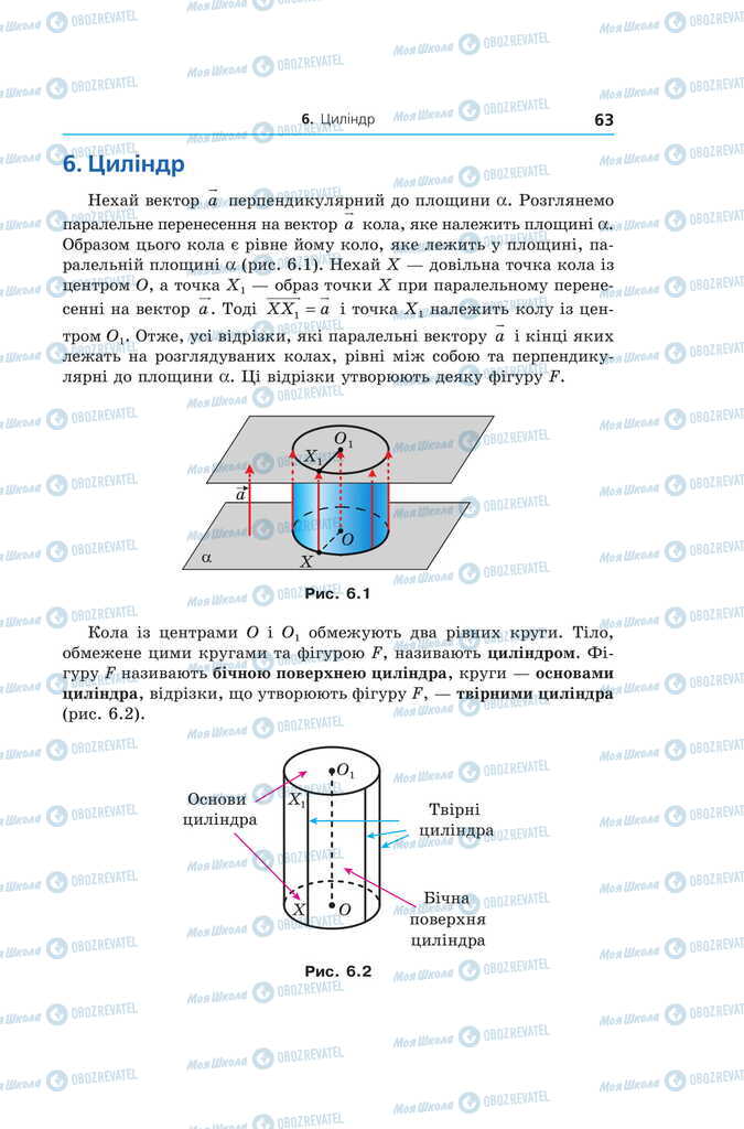 Підручники Геометрія 11 клас сторінка  63