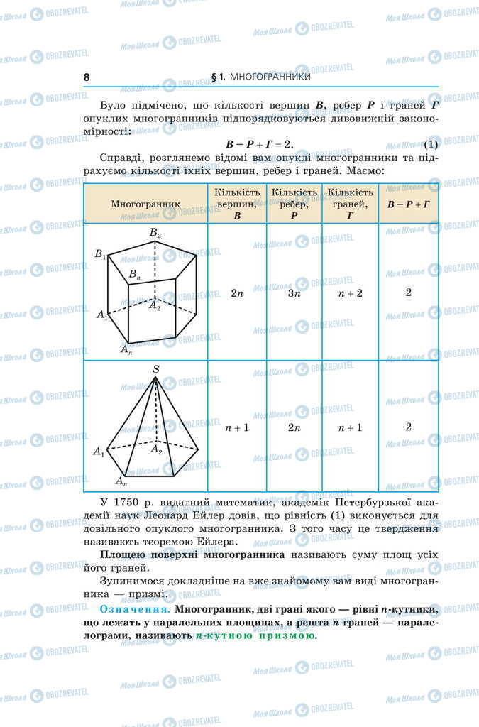 Учебники Геометрия 11 класс страница 8