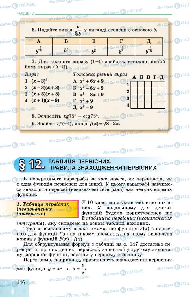 Учебники Алгебра 11 класс страница 146