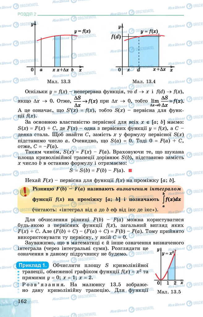 Підручники Алгебра 11 клас сторінка 162